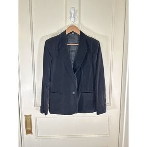 Vintage 70s Sears Roebuck & Co Women’s Black Velvet Blazer Size 14
